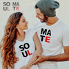 Soul Mate Couple Tshirts - Round Neck Couple Tshirts (Set of 2)